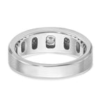 14k Two-tone Mens Polished and Satin Diamond Ring Mounting, Mounting Only - Sophia Jewelers