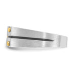 14k Two-tone Mens Polished and Satin Diamond Ring Mounting, Mounting Only - Sophia Jewelers