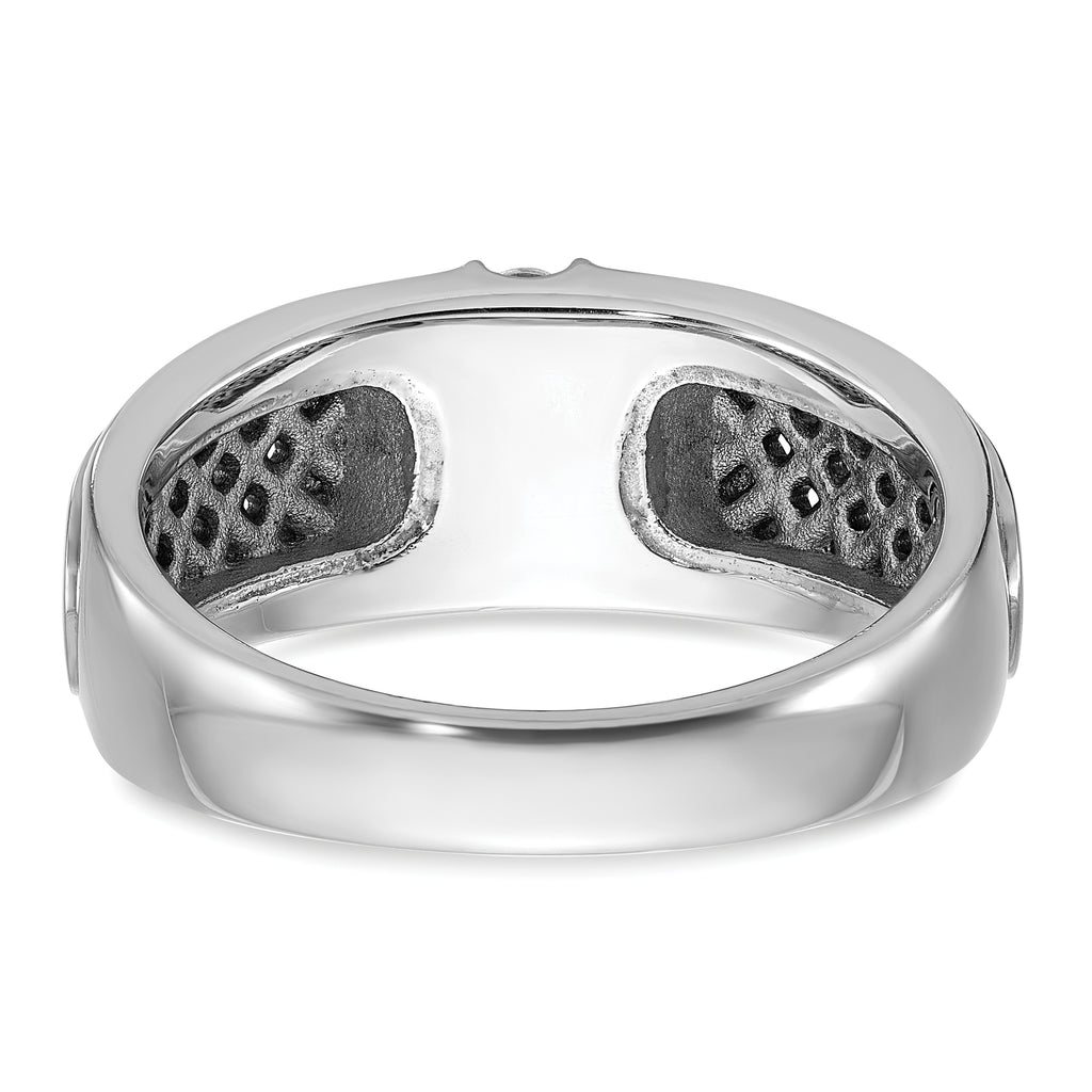 14k White Gold Mens Diamond Ring Mounting, Mounting Only - Sophia Jewelers