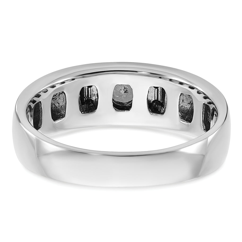 14k Two-tone White/Rose Gold Mens 1/4 carat Diamond Complete Ring - Sophia Jewelers