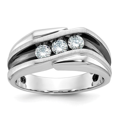 Men's Lab-Grown Diamond Ring in 14K White Gold (1/2 ct. tw.), Size 10 - Sophia Jewelers Main image