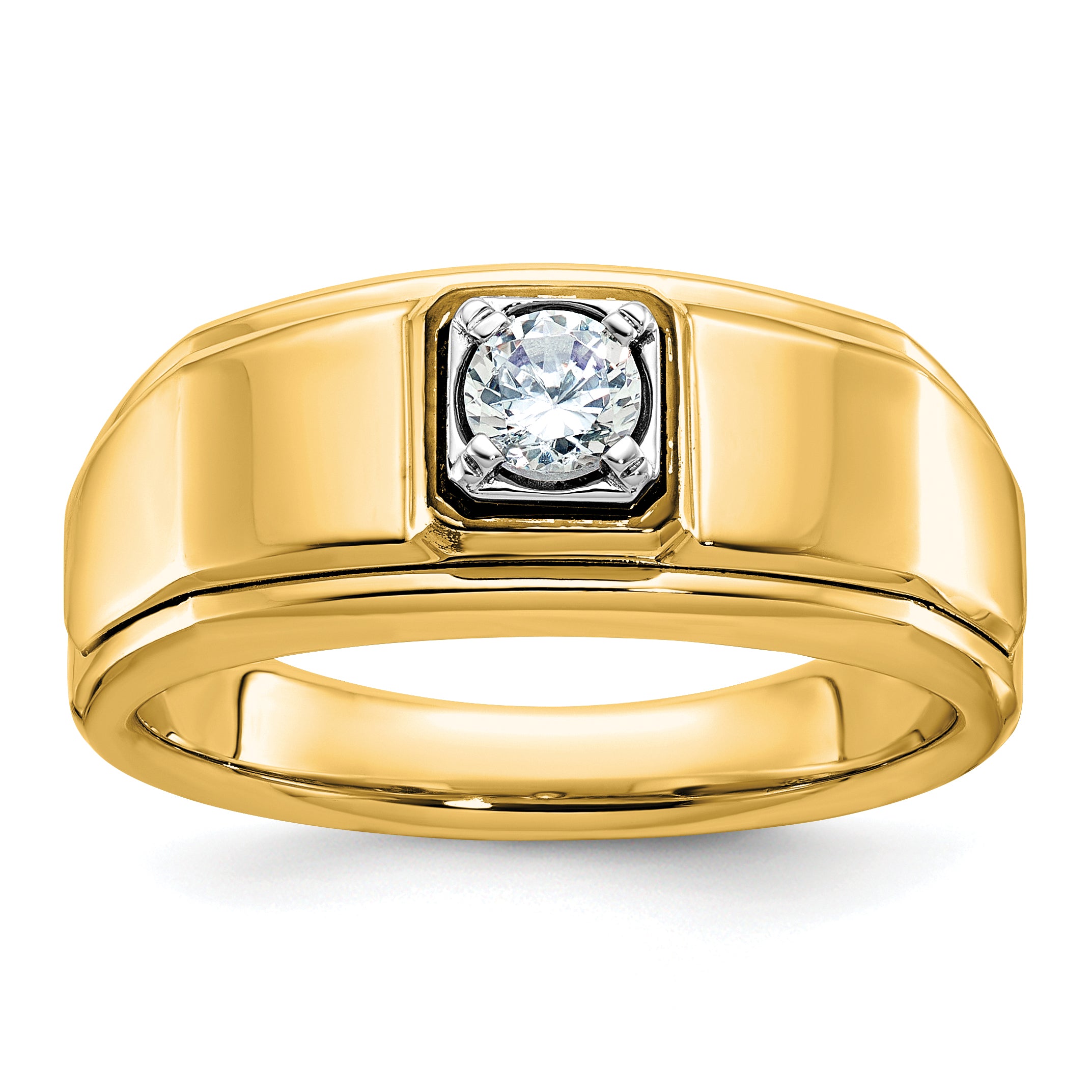 10k Men's Diamond Complete Ring