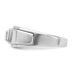 14k White Gold Mens 1/3 carat Diamond Complete Ring - Sophia Jewelers