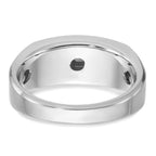 14k White Gold Mens 1/3 carat Diamond Complete Ring - Sophia Jewelers