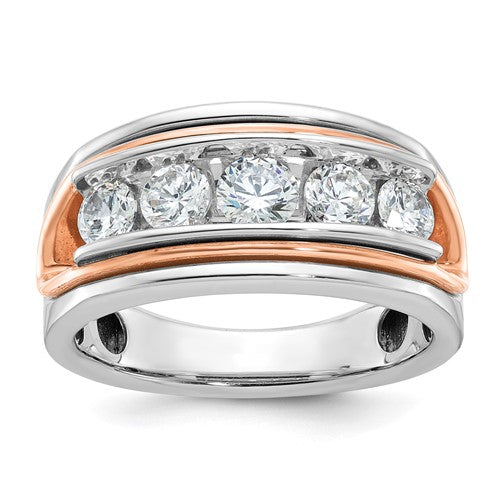 Men's Lab-Grown Diamond Ring in 14K Two-Tone Gold (1.51 ct. tw.), Size 10 - Sophia Jewelers Main image