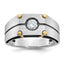 Men's Lab-Grown Diamond Ring in 14K Two-Tone Gold (1/2 ct.), Size 10 - Sophia Jewelers
