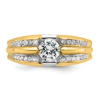 14k Men's Polished 1/3 Carat AA Quality Diamond Semi-Mount Ring, Mounting Only - Sophia Jewelers