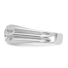 14k White Gold 1 carat Lab Grown Diamond VS/SI+ G+ Complete Men's Ring