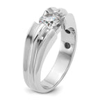 14k White Gold 1 carat Lab Grown Diamond VS/SI+ G+ Complete Men's Ring