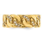 14k Mens Link Design Diamond Ring Mounting, Mounting Only - Sophia Jewelers