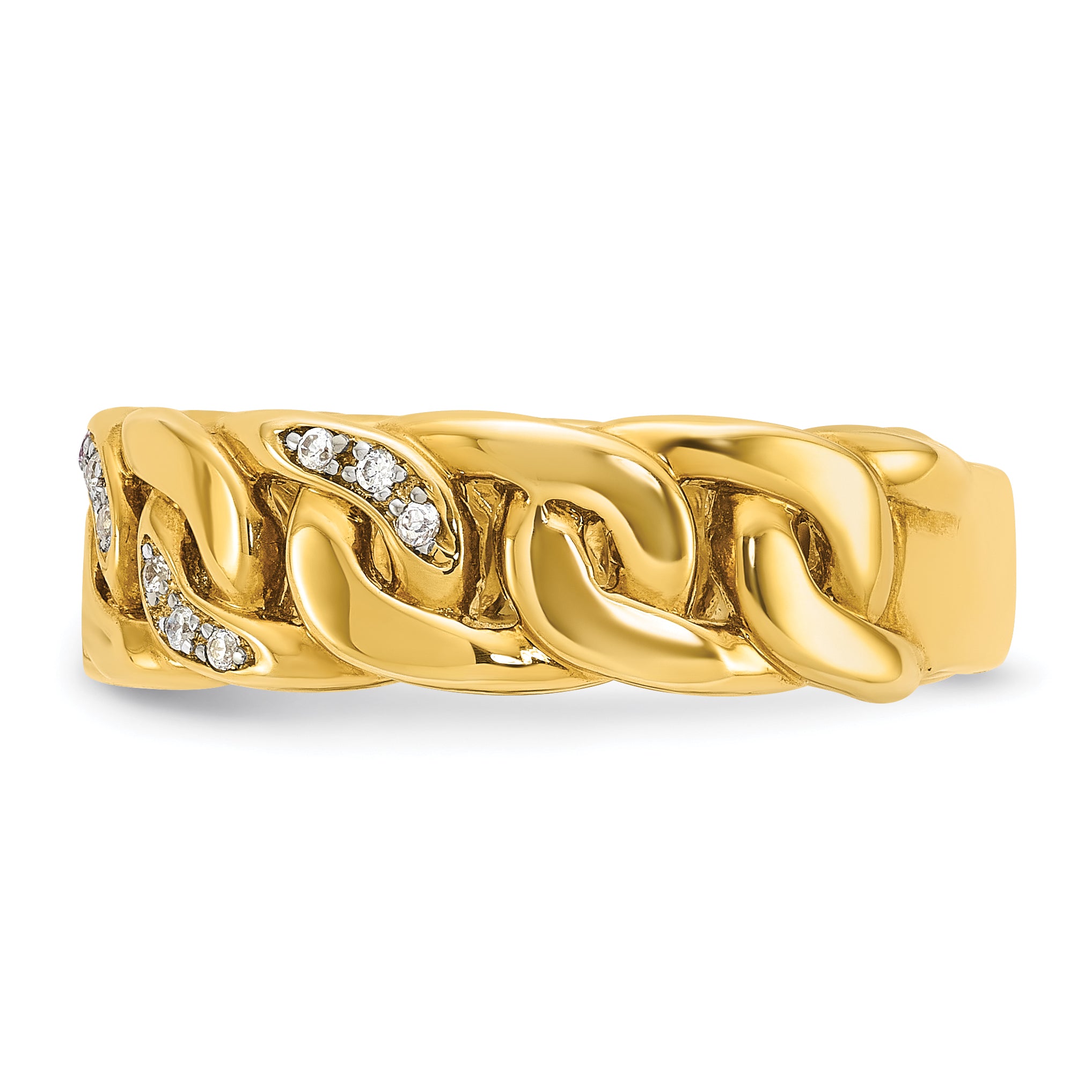 14k Mens Link Design Diamond Ring Mounting, Mounting Only - Sophia Jewelers