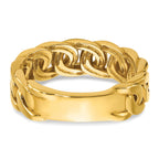 14k Mens Link Design Diamond Ring Mounting, Mounting Only - Sophia Jewelers