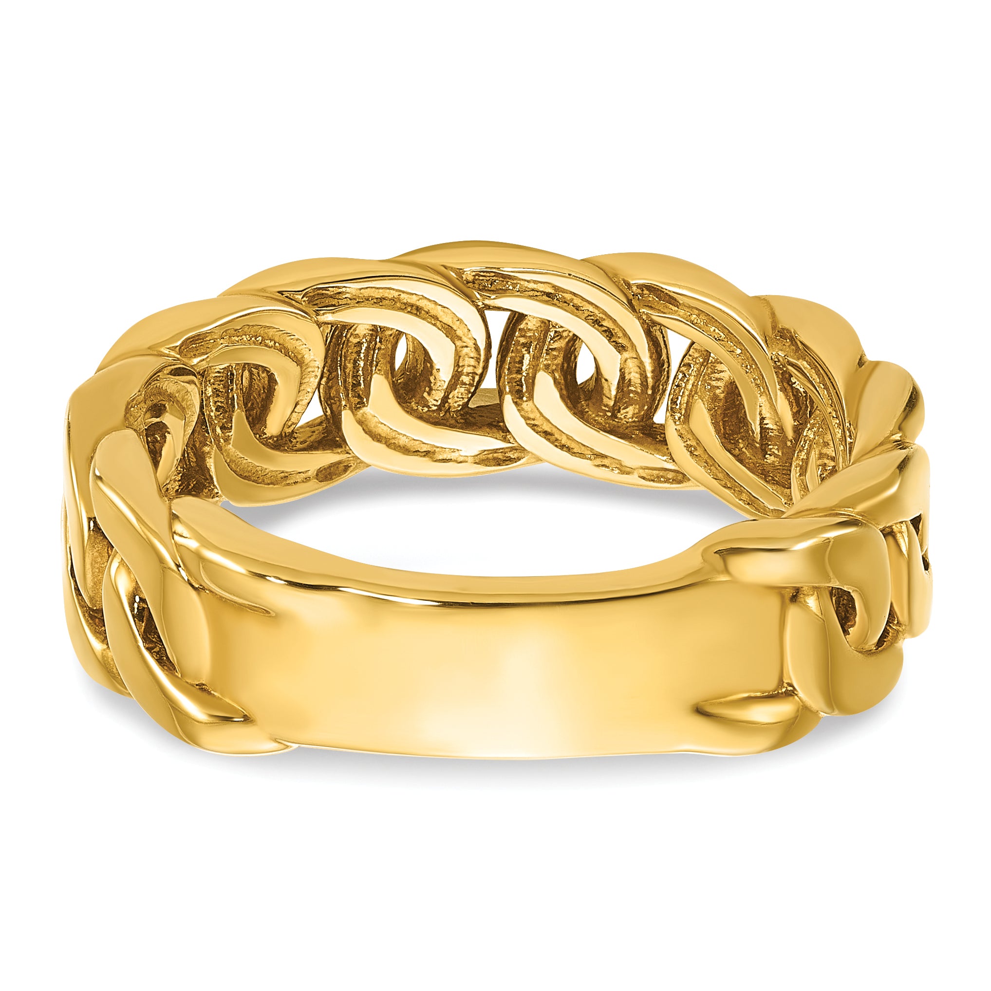 14k Mens Link Design Diamond Ring Mounting, Mounting Only - Sophia Jewelers