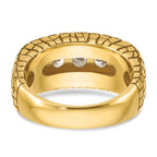 14k Mens 2 carat Diamond 7-Stone Nugget Complete Ring - Sophia Jewelers