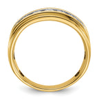 14k Polished Men's Ring Mounting, Mounting Only - Sophia Jewelers