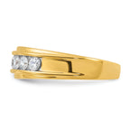 14k Men's Polished 7/8 Carat AA Quality Diamond Ring - Sophia Jewelers