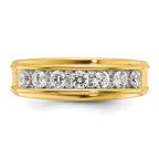 14k Polished Men's Ring Mounting, Mounting Only - Sophia Jewelers