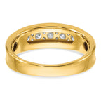 14k Men's Polished 7/8 Carat AA Quality Diamond Ring - Sophia Jewelers