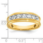 14k Men's Polished 7/8 Carat AA Quality Diamond Ring - Sophia Jewelers