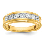 14k Men's Polished 7/8 Carat AA Quality Diamond Ring - Sophia Jewelers