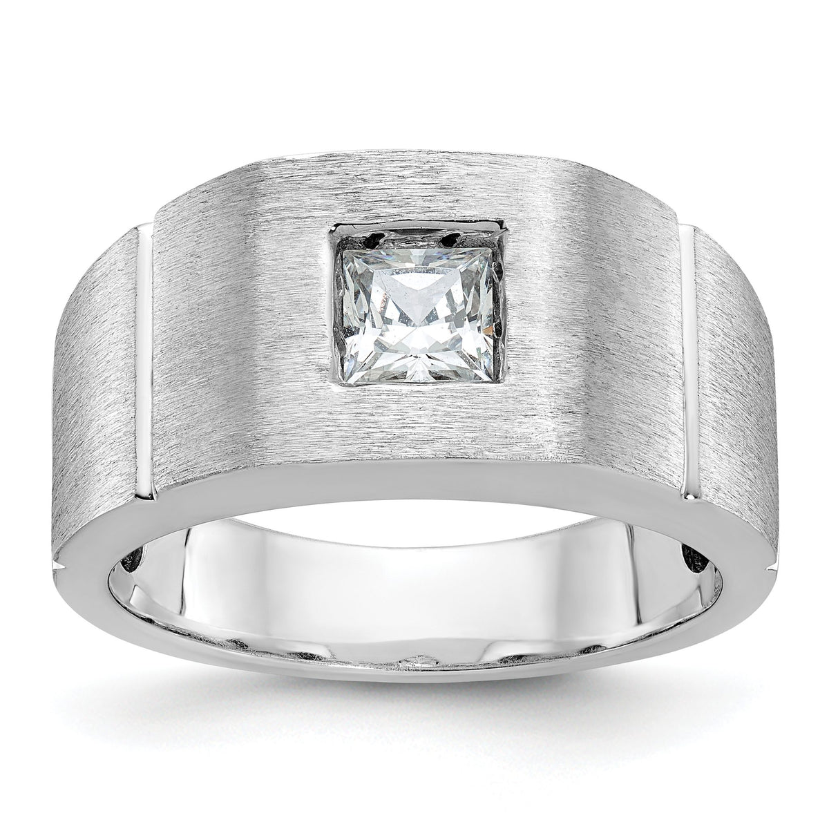 Men's Lab-Grown Diamond Ring in 14K White Gold (5/8 ct. tw.), Size 10 - Sophia Jewelers Main image