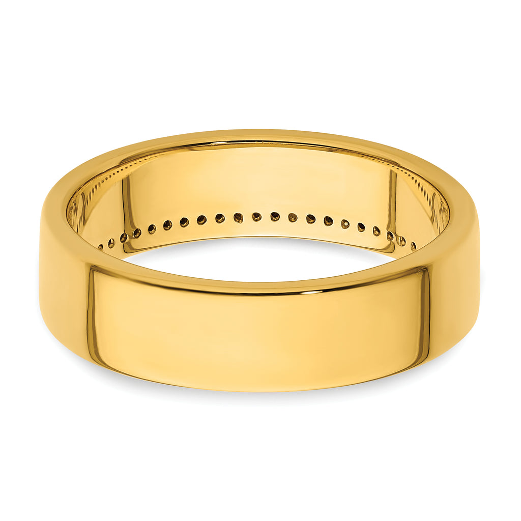 14k Polished 1/5 Carat AA Quality Diamond Row Ring - Sophia Jewelers