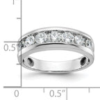 14k White Gold Men's Polished 1 Carat AA Quality Diamond Ring - Sophia Jewelers