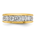 14k with White Rhodium Men's Polished 1 1/5 Carat AA Quality Diamond Ring