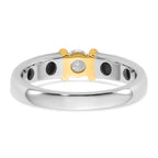 14k Two-Tone 1/3 carat Lab Grown Diamond VS/SI+ G+ Complete Ladies Wedding Band - Sophia Jewelers
