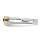 14k Two-tone 1/2 carat Mens Wedding Band - Sophia Jewelers