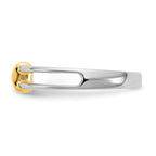 14k Two-Tone 1/3 carat Lab Grown Diamond VS/SI+ G+ Complete Ladies Wedding Band - Sophia Jewelers