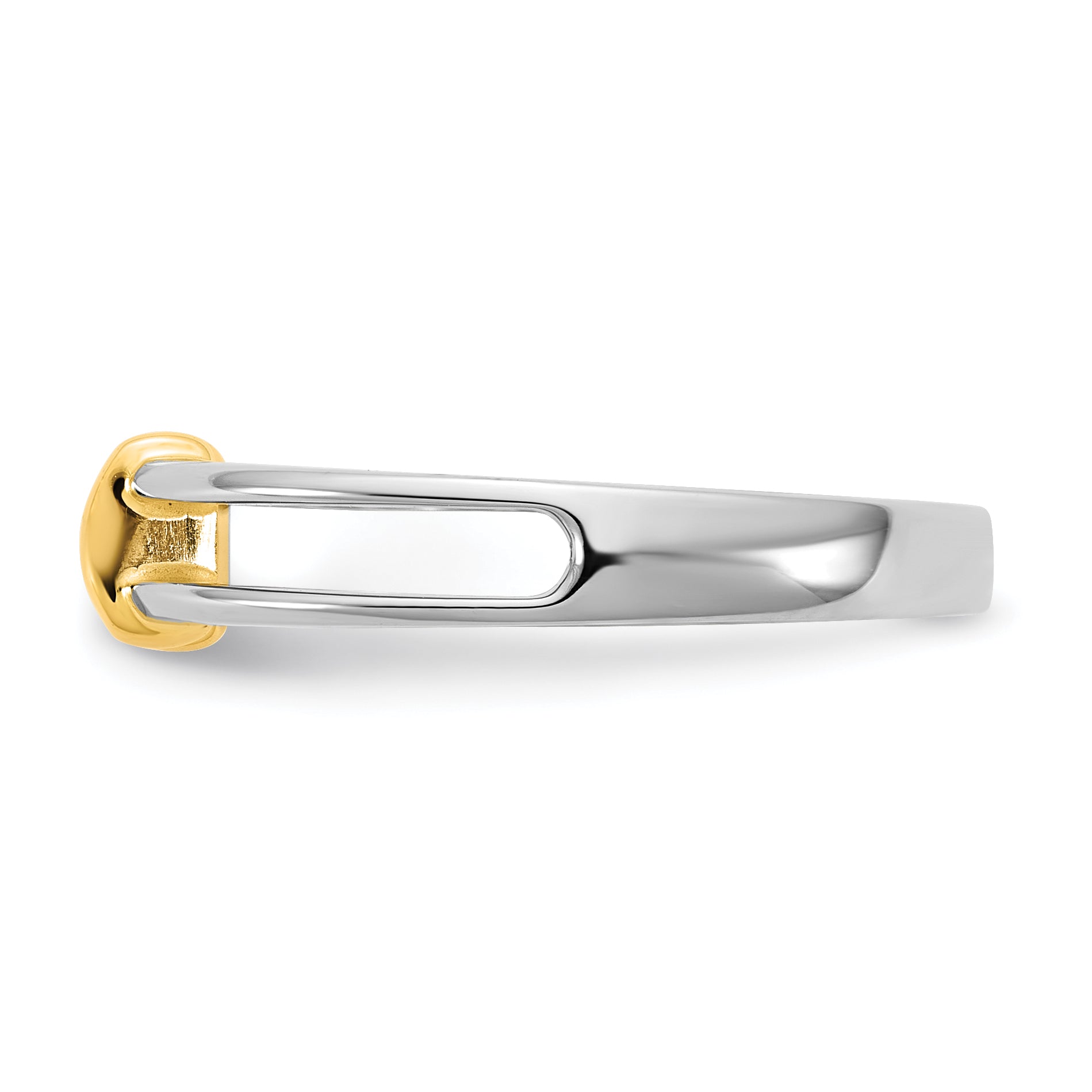 14k Two-tone 1/3 carat Ladies Wedding Band Secondary image