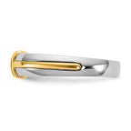 14k Two-Tone 1/2 carat Lab Grown Diamond VS/SI+ G+ Complete Men's Wedding Band - Sophia Jewelers