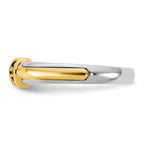 14k Two-Tone 1/3 carat Lab Grown Diamond VS/SI+ G+ Complete Ladies Wedding Band - Sophia Jewelers