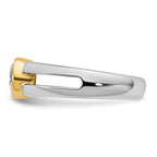 14k Two-Tone 1 carat Lab Grown Diamond VS/SI+ G+ Complete Men's Wedding Band - Sophia Jewelers