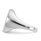 14k White Gold Mens Oval Onyx Complete Ring - Sophia Jewelers