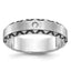 14k White Gold with Black Rhodium Mens Satin Diamond Complete Ring - Sophia Jewelers