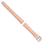 Pink Crocodile-Grain Leather Watch Band, 14mm - Sophia Jewelers