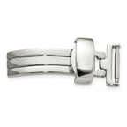 14mm Silver-tone Deployment Buckle