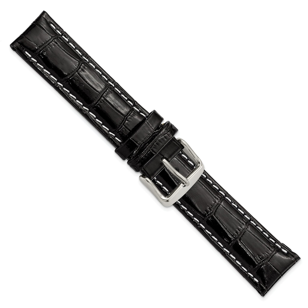 Crocodile-Grain Watch Band in Leather - Sophia Jewelers