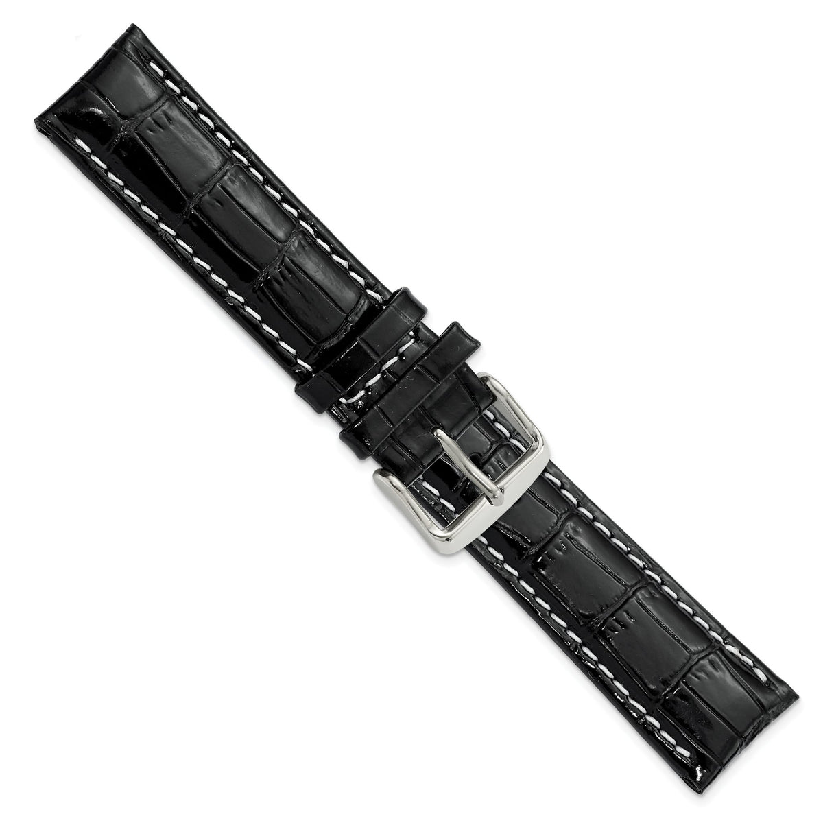 Crocodile-Grain Watch Band in Leather - Sophia Jewelers
