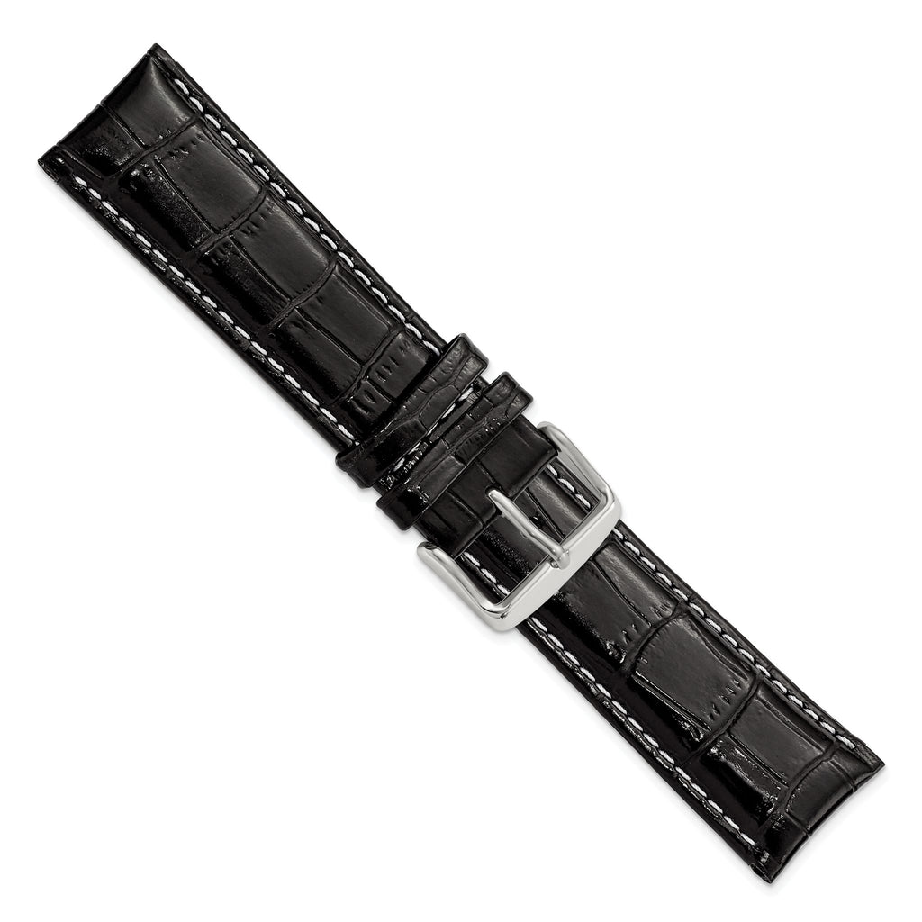 Crocodile-Grain Watch Band in Leather - Sophia Jewelers