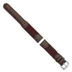 Brown Army-Style Watch Band in Leather - Sophia Jewelers