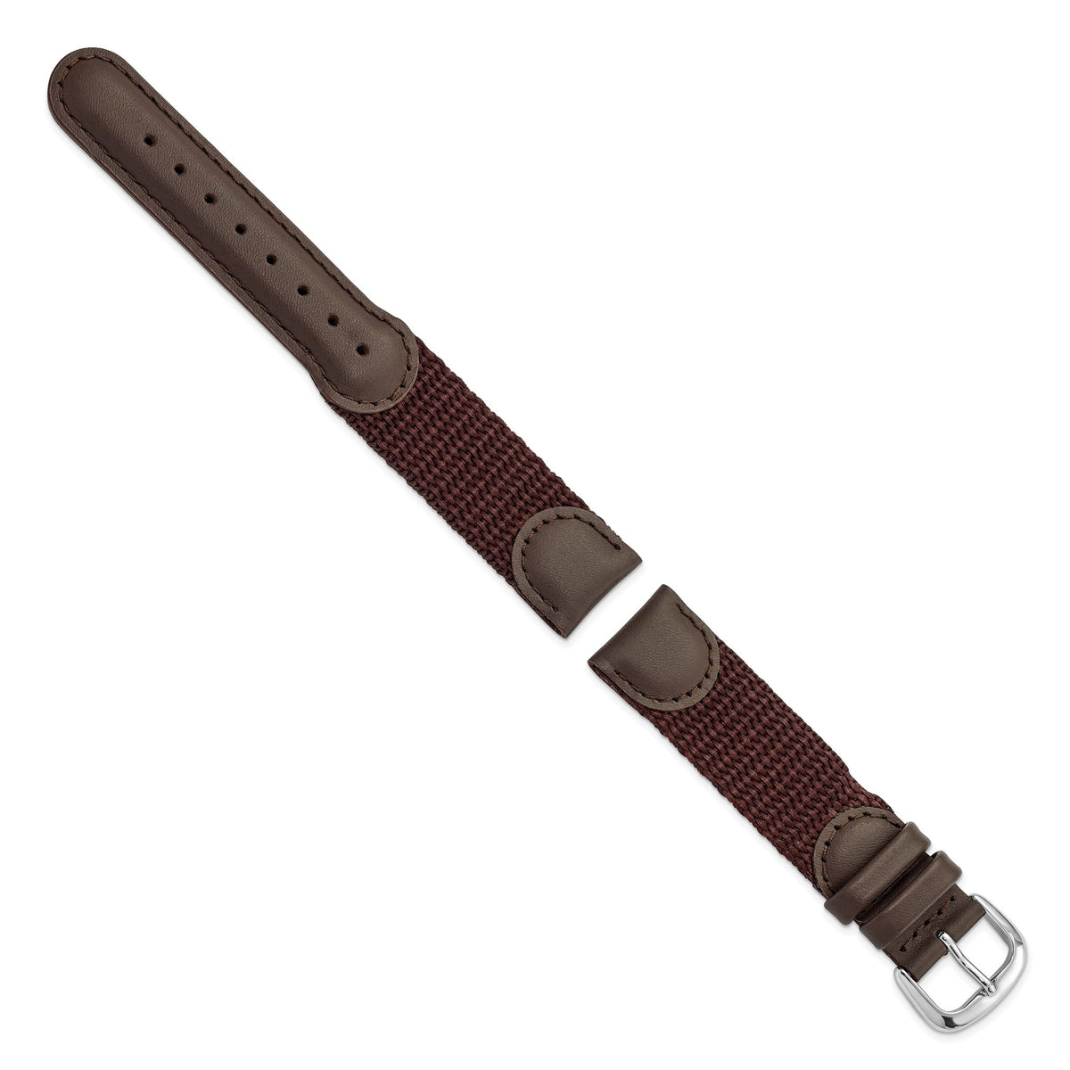 Brown Army-Style Watch Band in Leather - Sophia Jewelers