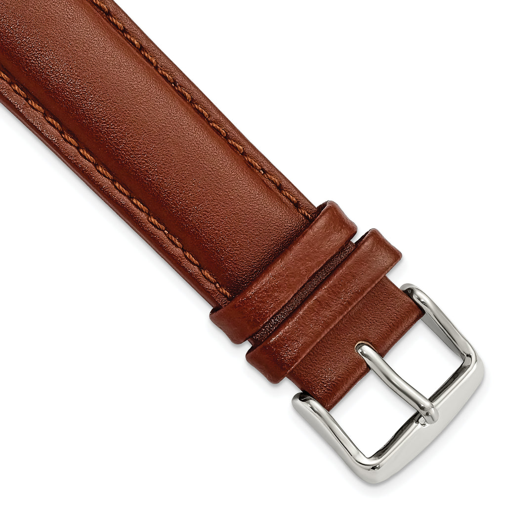 Havana Smooth Leather Watch Band in Brown, 16mm