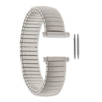 Mens Long 16-20mm Satin Stainless Steel 7.25 inch Expansion Watch Band