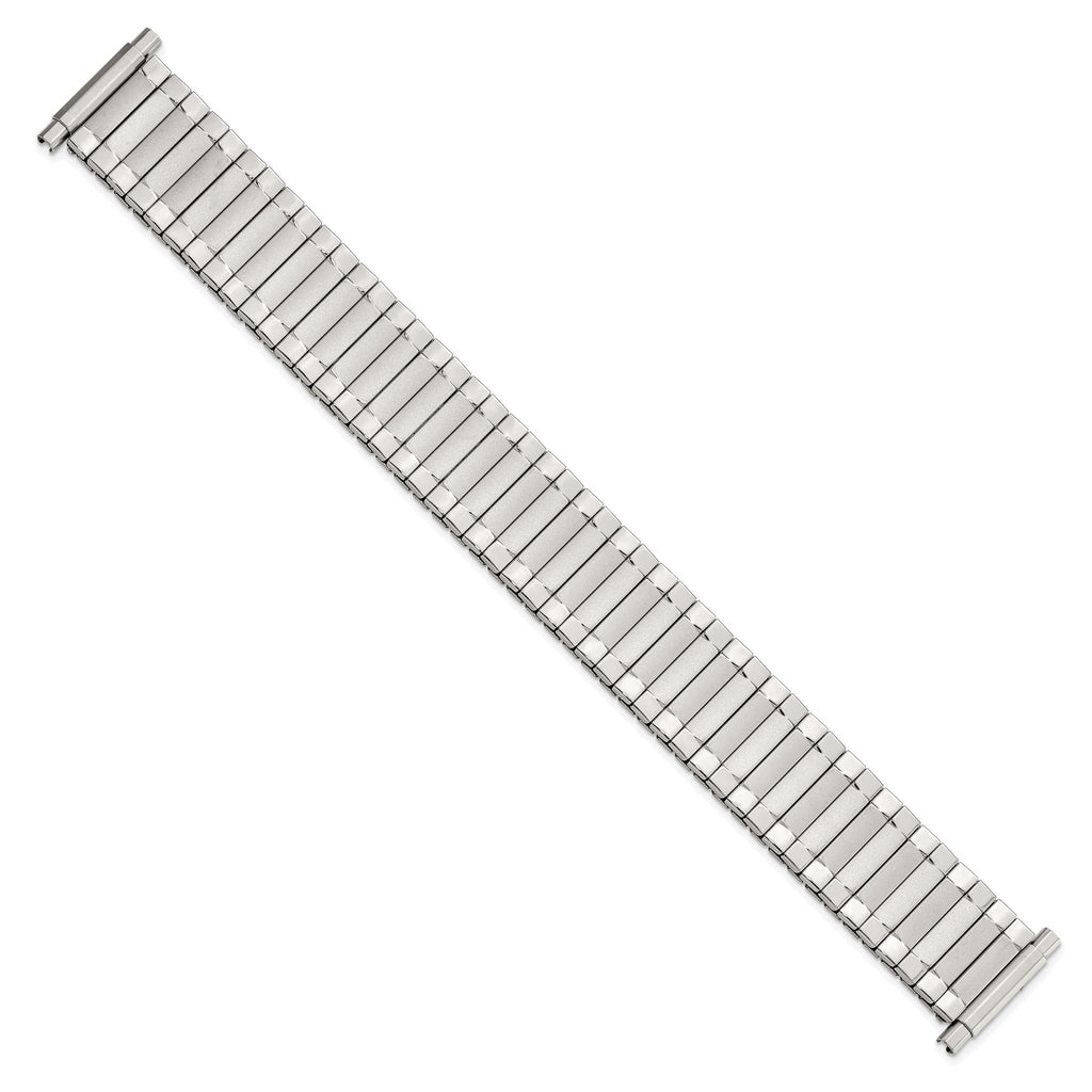 Expansion Watch Band in Stainless Steel, Brushed & Polished, 18mm - Sophia Jewelers