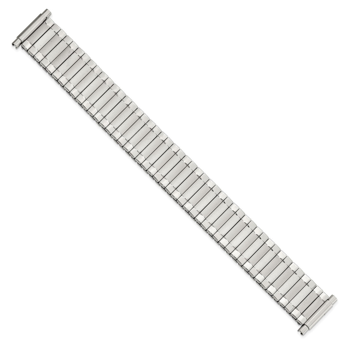 Expansion Watch Band in Stainless Steel, Brushed & Polished, 18mm - Sophia Jewelers