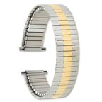 Two-Tone Expansion Watch Band in Stainless Steel, 19.5mm - Sophia Jewelers