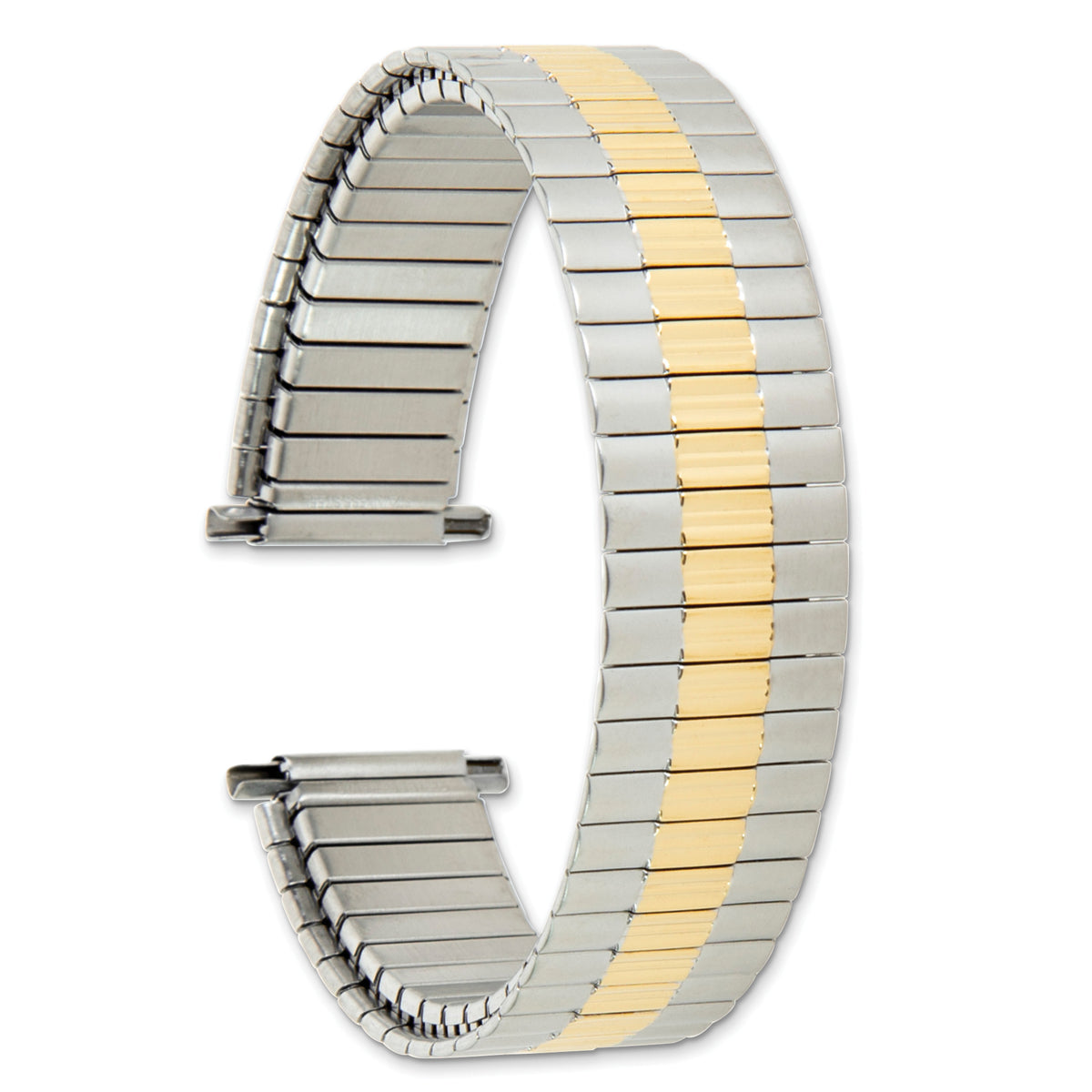 Two-Tone Expansion Watch Band in Stainless Steel, 19.5mm - Sophia Jewelers